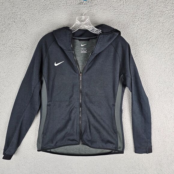 Nike Tops - Nike Dri-FIT Showtime Full Zip Basketball Hoodie Women's Medium Black